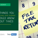 4 Things You Should Know About Small Business Taxes