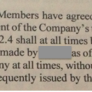 The non-dilution clause from my investor contract.