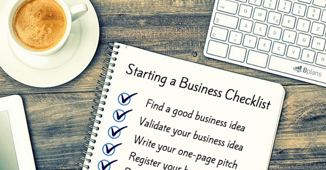 How To Start A Business: The Ultimate Checklist - Bplans Blog | Bplans