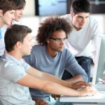 Group of young people in training course