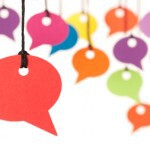 Colouful speech bubbles