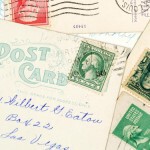 Hand written post card photo
