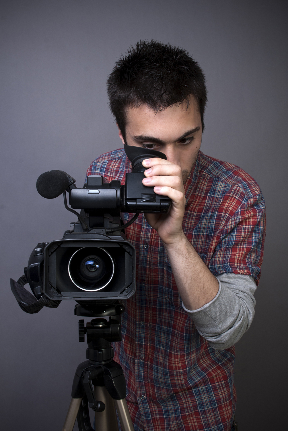 Young Man With Video Camera