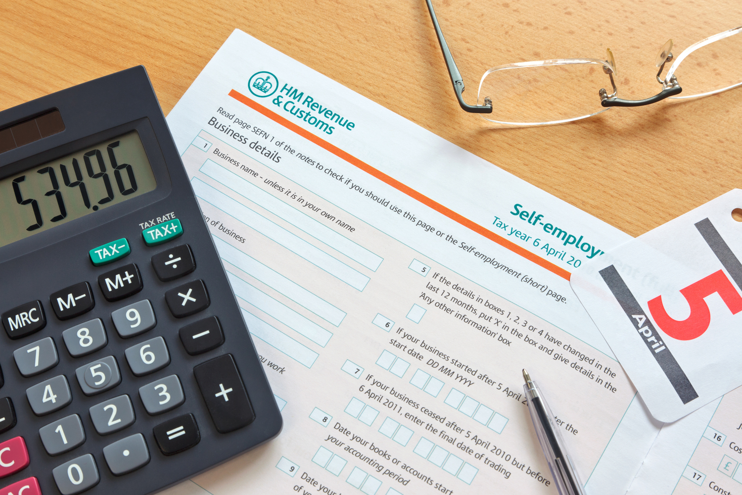 UK Tax Forms for Self Employment