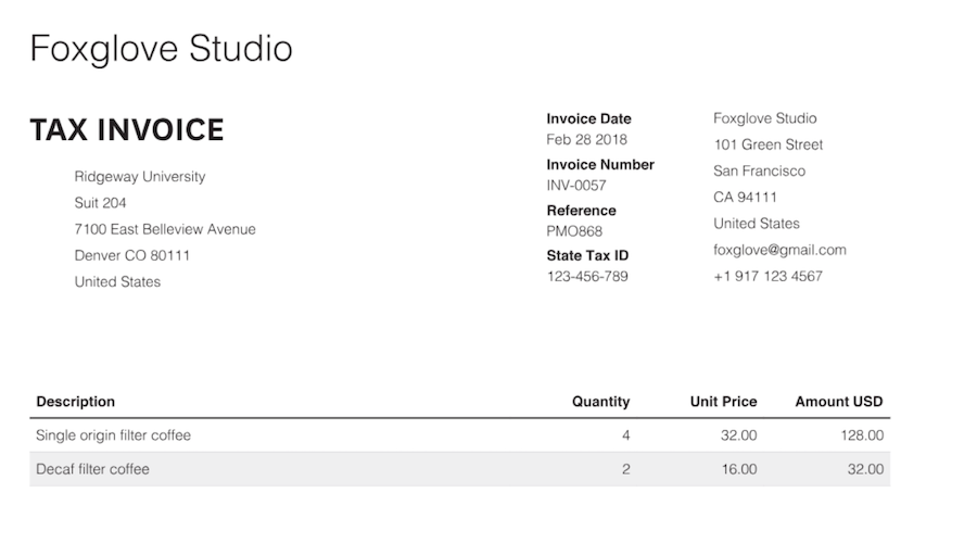 View Invoice Template Drive Images