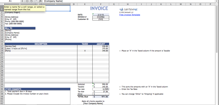 marketing invoice template
 Free Invoice Templates You Can Use Right Now | Bplans