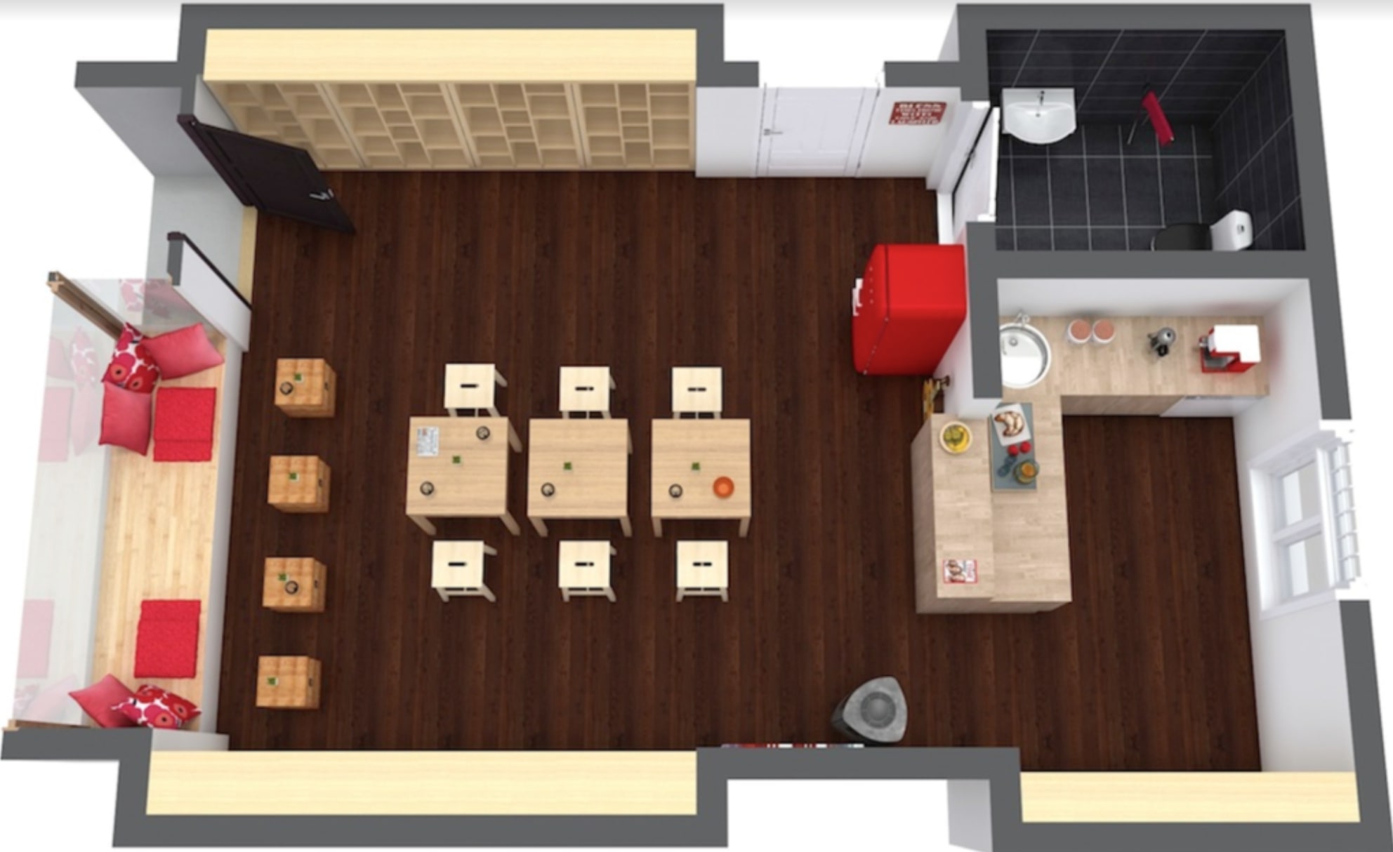 coffee shop floor plan