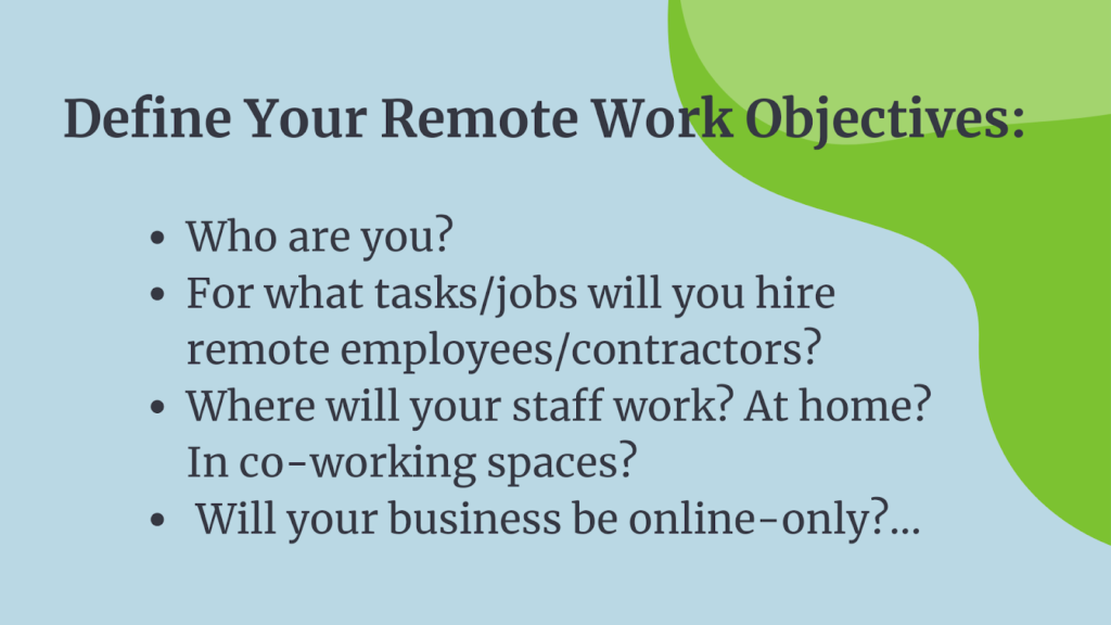 remote work business plan